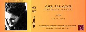 ''Oser... par amour'' : Claire Perdreau Vitiello à l'affiche de la soirée de clôture du Festival Mieux-Être.