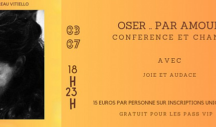 ''Oser... par amour'' : Claire Perdreau Vitiello à l'affiche de la soirée de clôture du Festival Mieux-Ê..