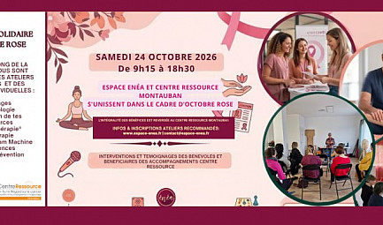 Octobre Rose à Montauban : Espace Enéa et le Centre Ressource Montauban unissent leurs forces